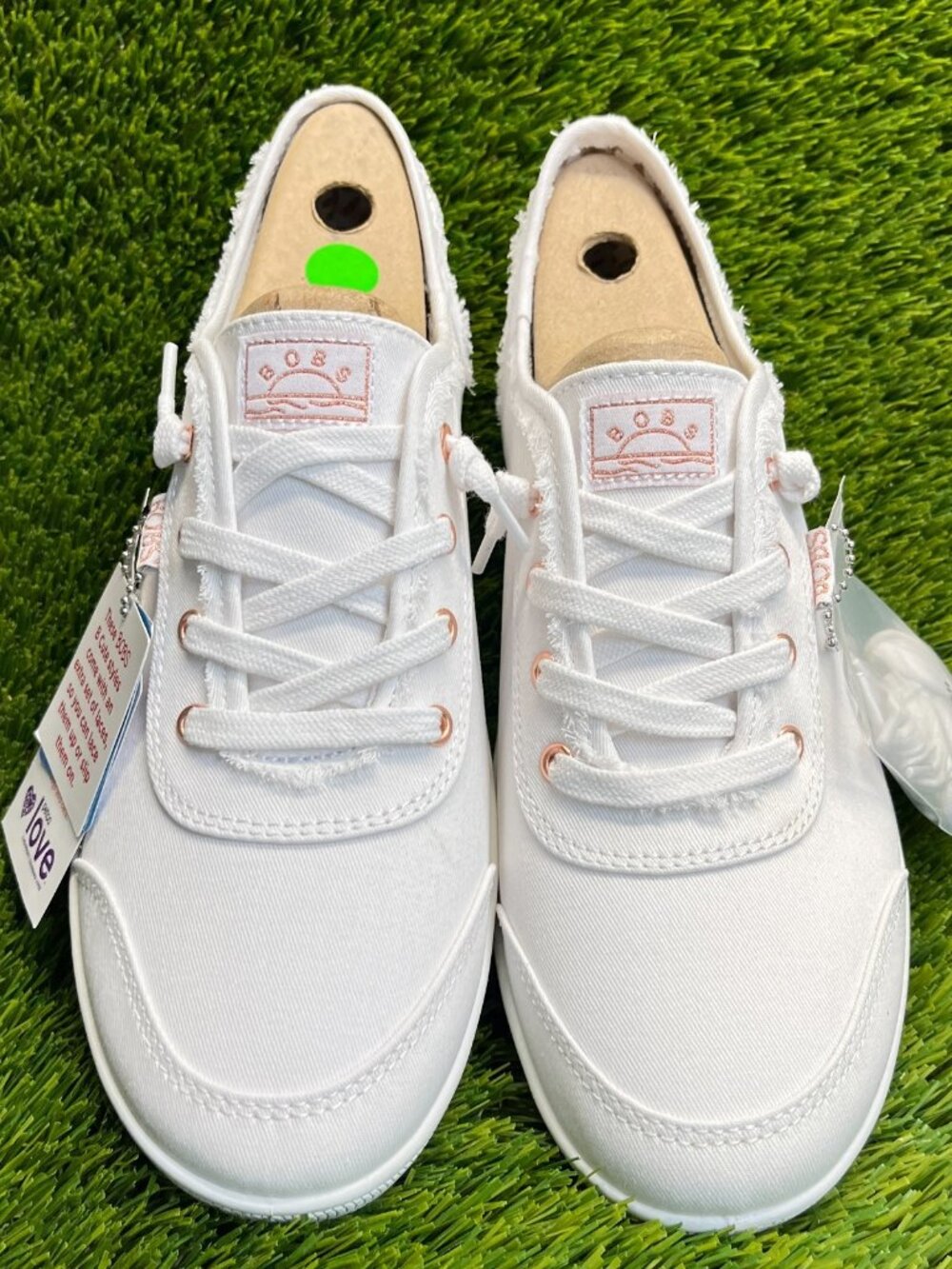 Skechers BOBS B Cute Womens Size 11 Triple White Casual Walking Slip On Shoes - Picture 5 of 10